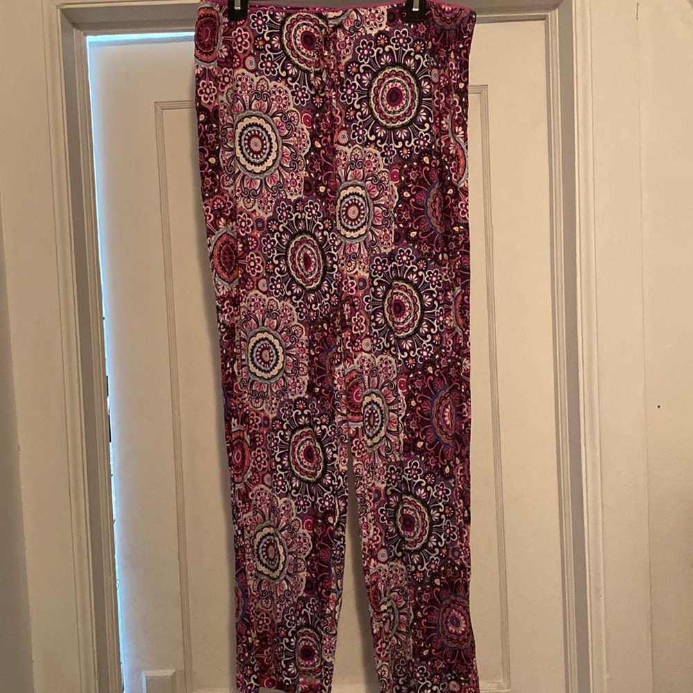 Cynthia Rowley Beautiful Print Stretchy Full Length Pants NeverUsed